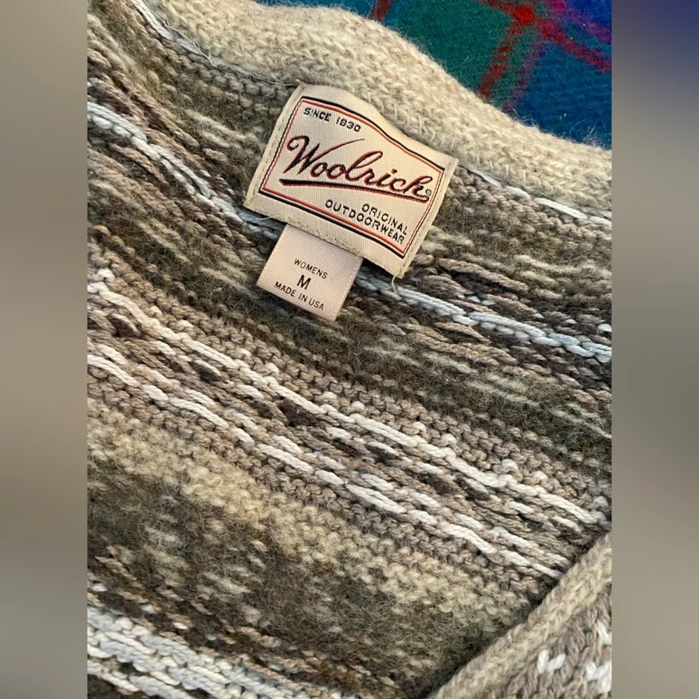 Vintage Wool V-Neck Cardigan by Woolrich.
